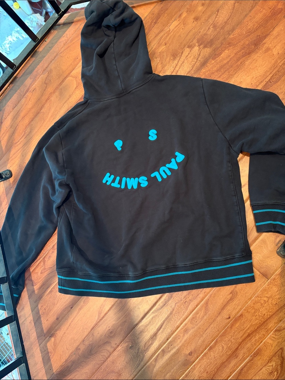 PS Paul Smith Happy Collection Back Logo Hoodie Black Size XL
